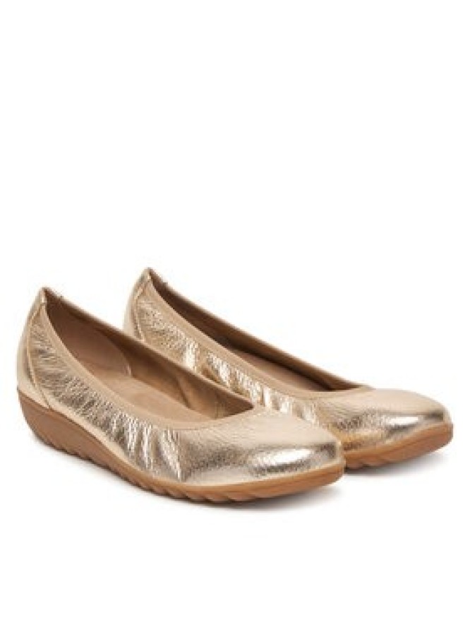 Caprice Baleriny 9-22161-44 Złoty