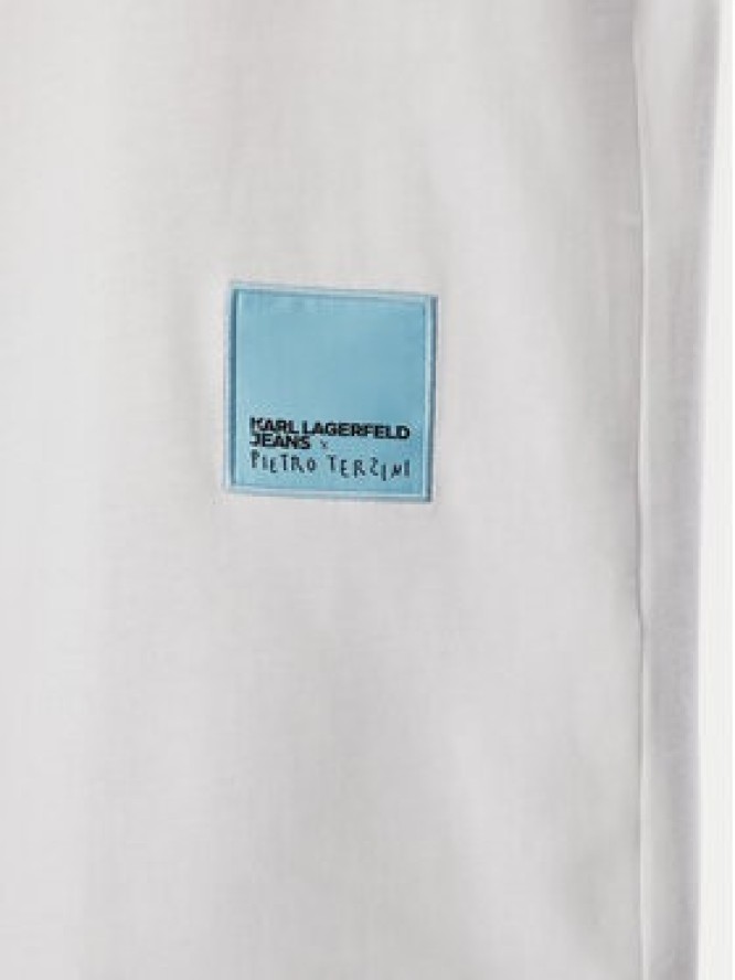 Karl Lagerfeld Jeans T-Shirt B4W17076 Biały Relaxed Fit
