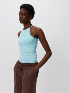 Gładki top - jasnoturkusowy