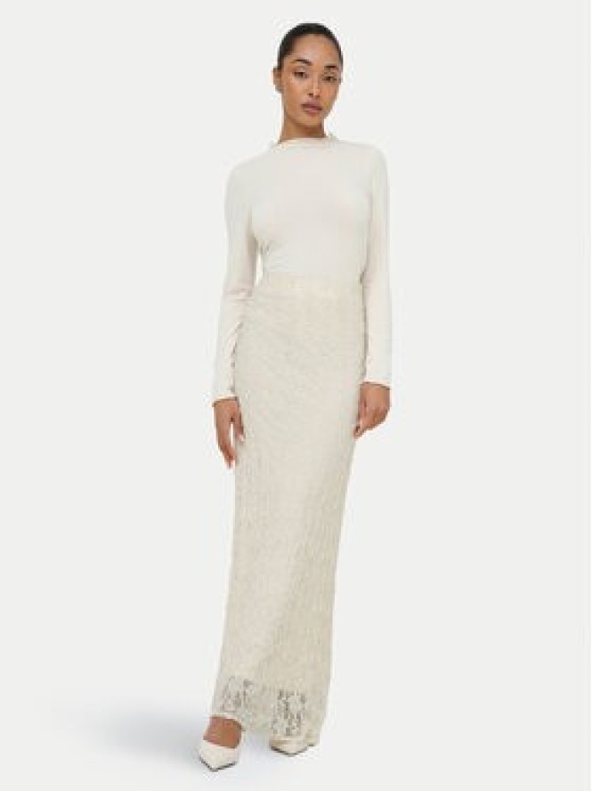 ONLY Spódnica maxi Albina 15372797 Beżowy jasny Slim Fit