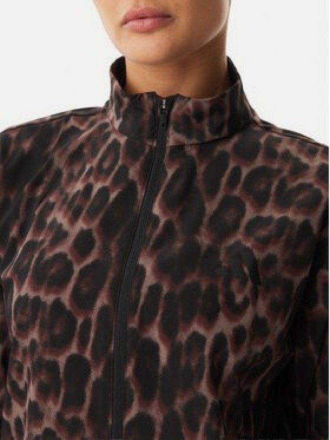 adidas Bluza Workout Essentials Leopard Woven KD7612 Brązowy Regular Fit