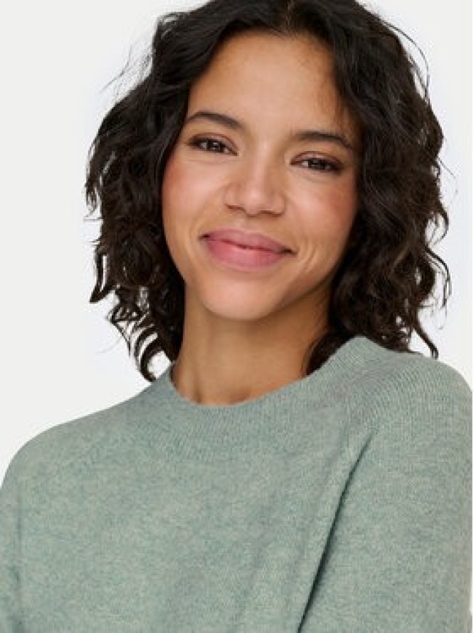 ONLY Sweter Rica 15204279 Zielony Regular Fit