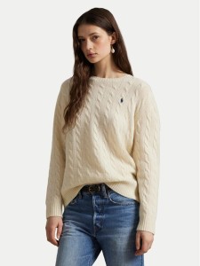 Polo Ralph Lauren Sweter 211971865001 Biały Slim Fit