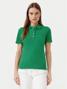 Tommy Hilfiger Polo 1985 WW0WW43225 Zielony Slim Fit