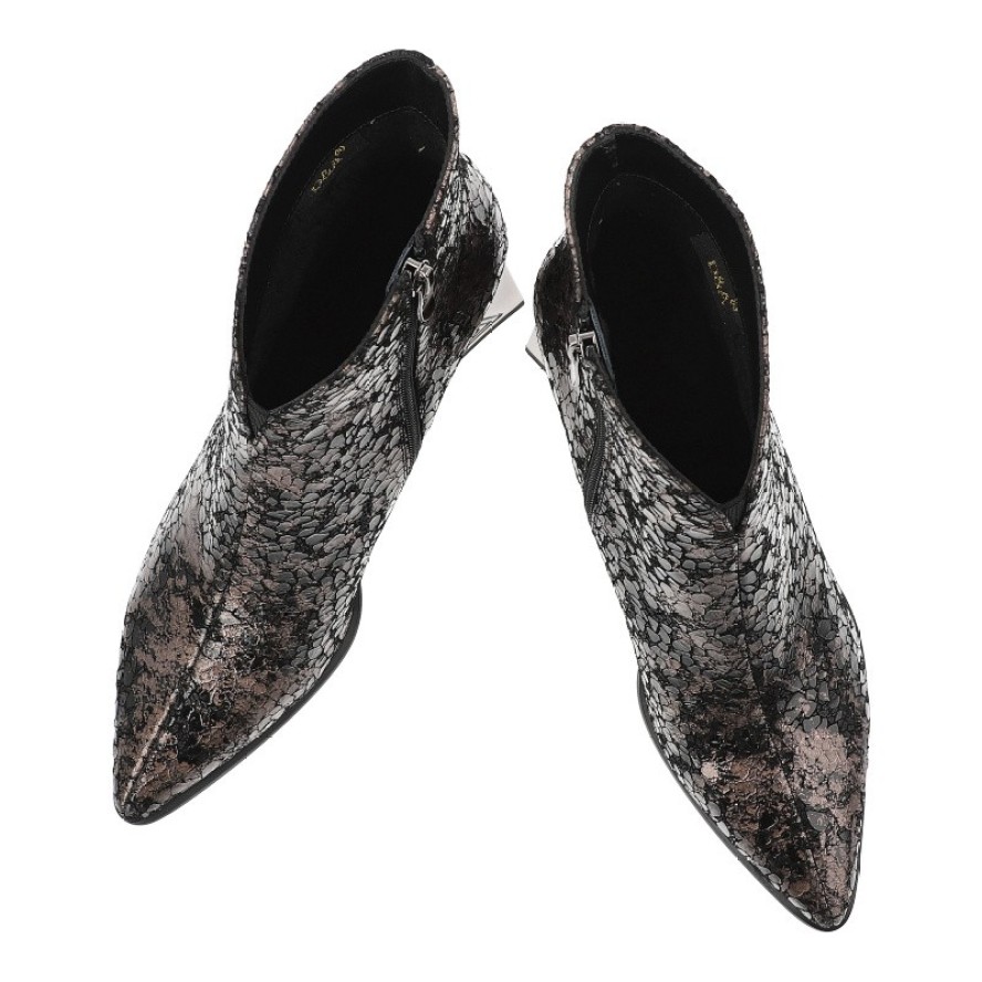 Czarne Botki S.Barski Eleganckie Obuwie Damskie Premium