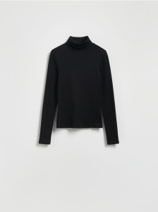 Bawełniany golf - czarny