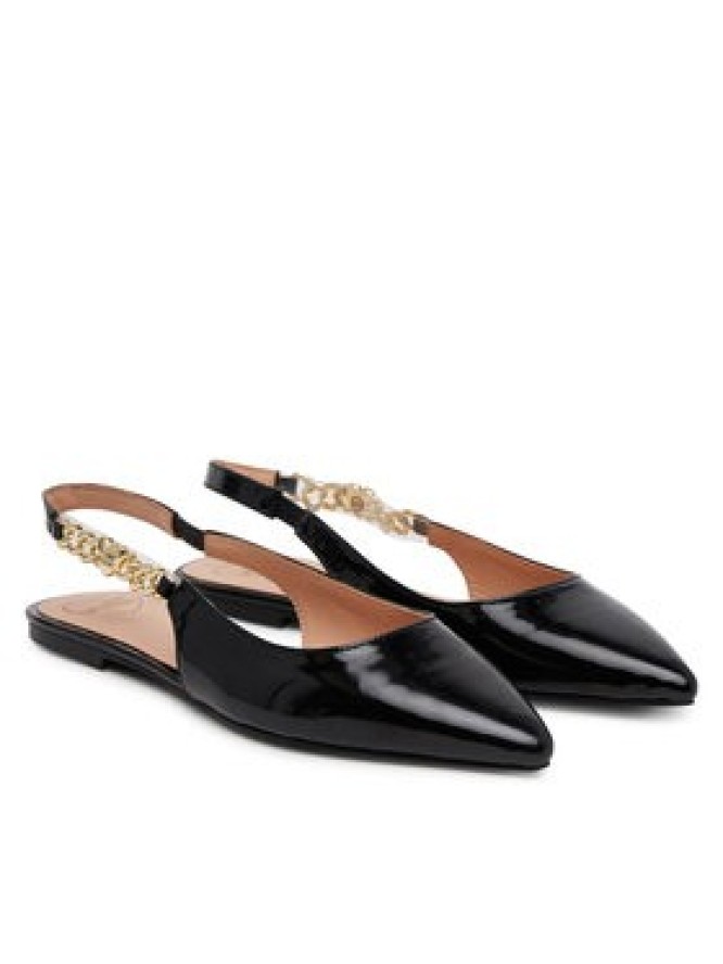 LOVE MOSCHINO Baleriny JA11041G0MIH0000 Czarny