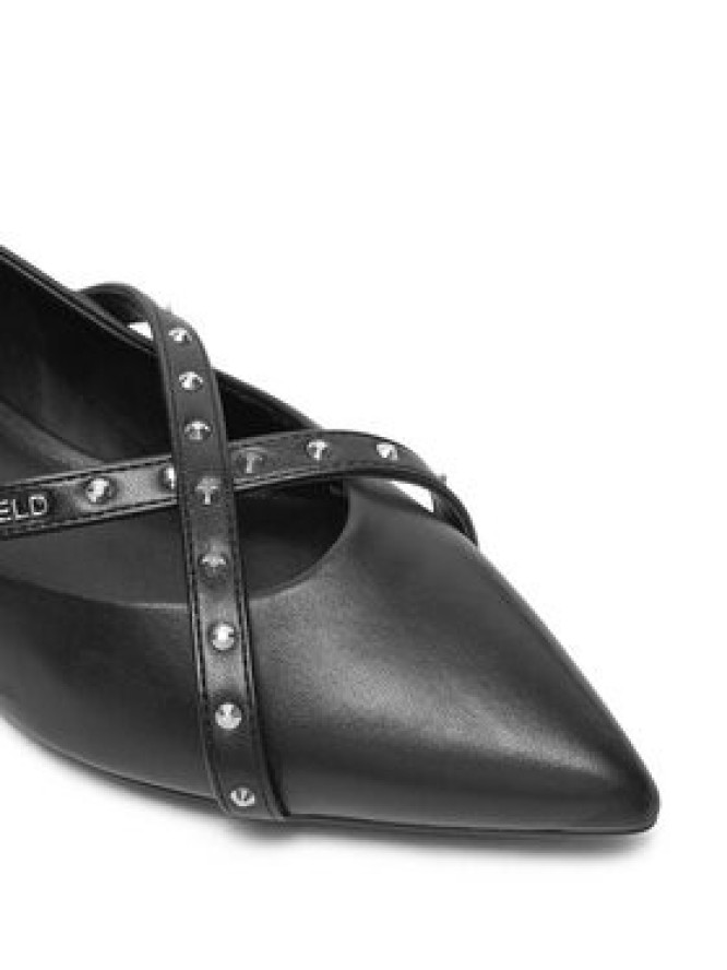 KARL LAGERFELD Baleriny Kerrie KL40155 Czarny