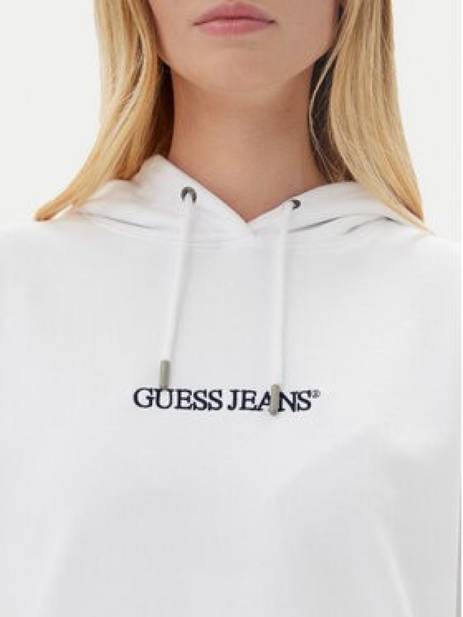 Guess Jeans Bluza W5RQ27 K68I4 Biały Oversize