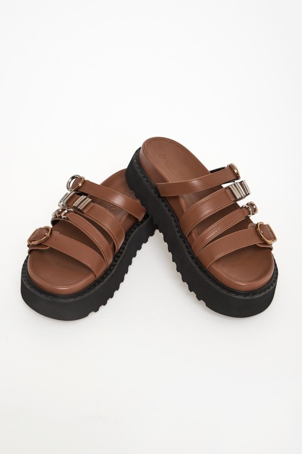 Klapki damskie skórzane PINKO