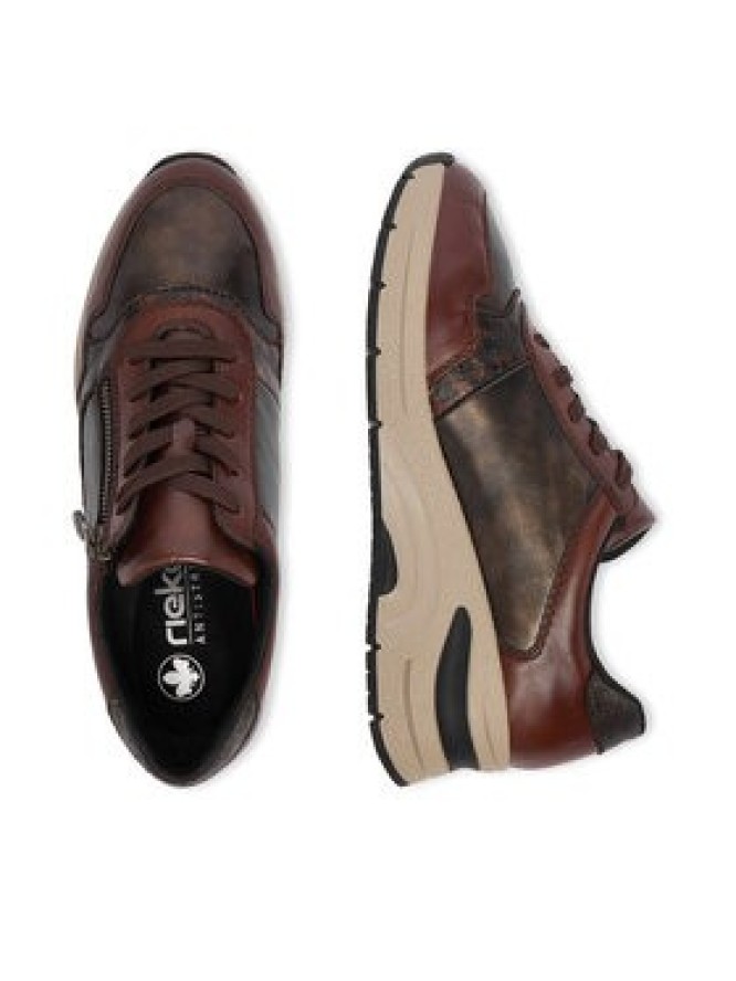 Rieker Sneakersy CEO-N9301-27 Brązowy ciemny