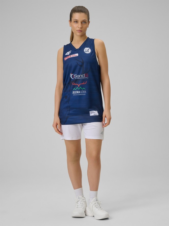 4F Koszulka meczowa replika wyjazdowa z sezonu 2025/26 damska 4F x Isands Wichoś Jelenia Góra - granatowa L