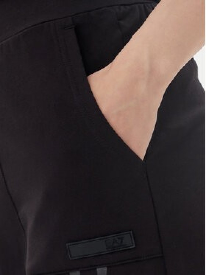 EA7 Emporio Armani Spodnie dresowe 7W000480 AF13135 UC001 Czarny Regular Fit