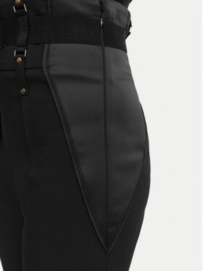 Elisabetta Franchi Spodnie materiałowe PA-180-62E2-V450 Czarny Slim Fit