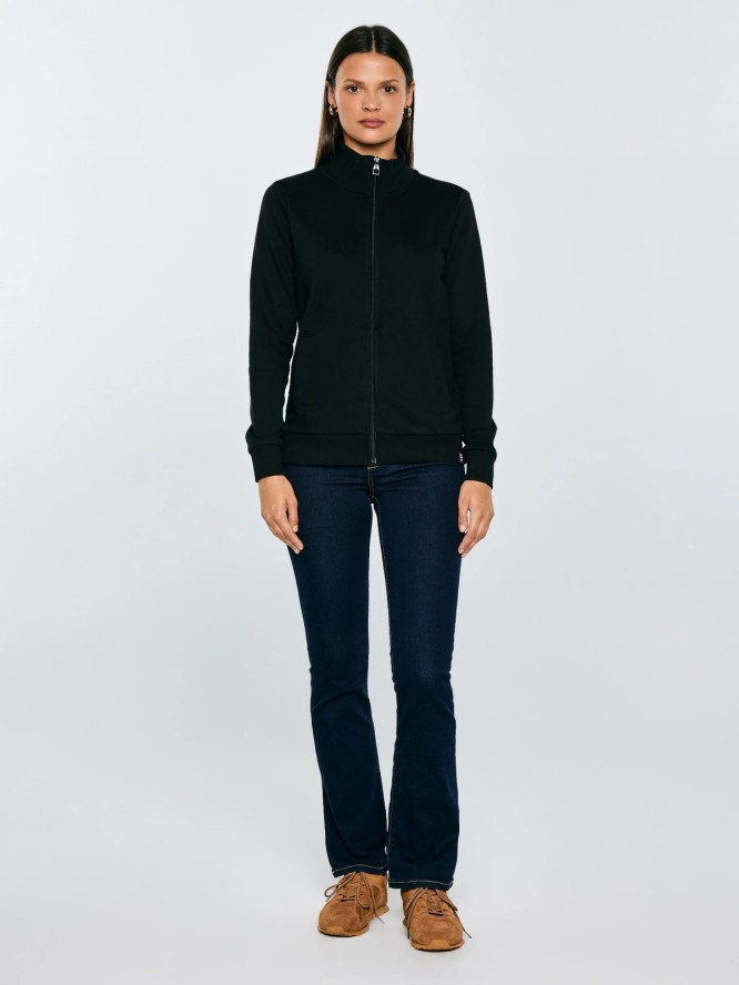 Bluza damska ze stójką czarna Chita 906