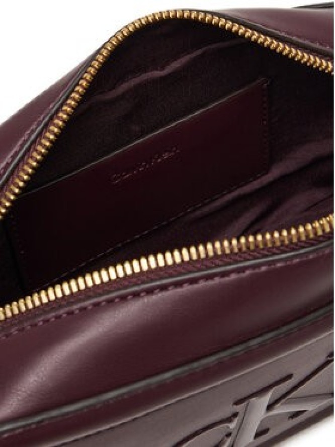 Calvin Klein Torebka Bold Ck Camera Bag LV04F3220G Bordowy