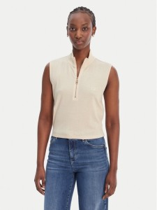 Liu Jo Sport Top TA6174 J3845 Écru Regular Fit