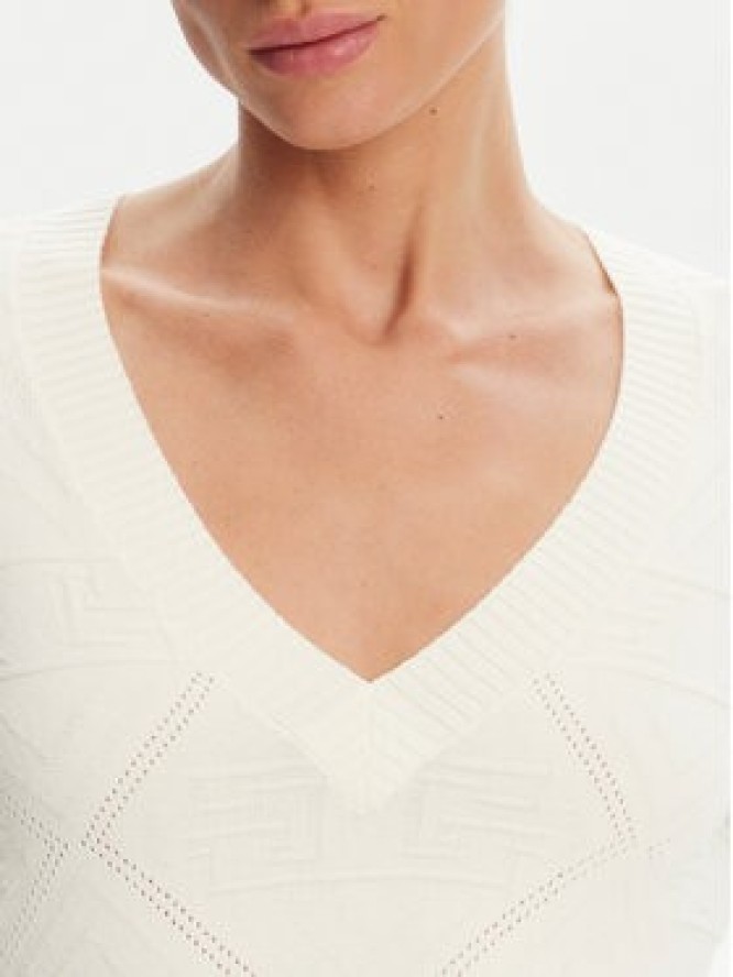 Gaudi Sukienka dzianinowa 421FD13005 Biały Regular Fit