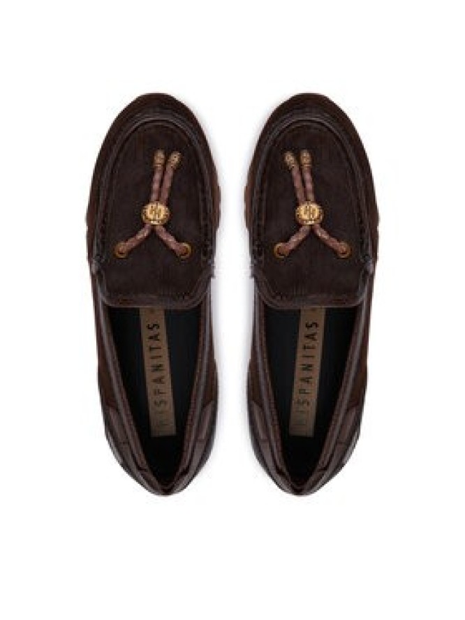 Hispanitas Sneakersy Oregon HI265128 C003 Brązowy ciemny