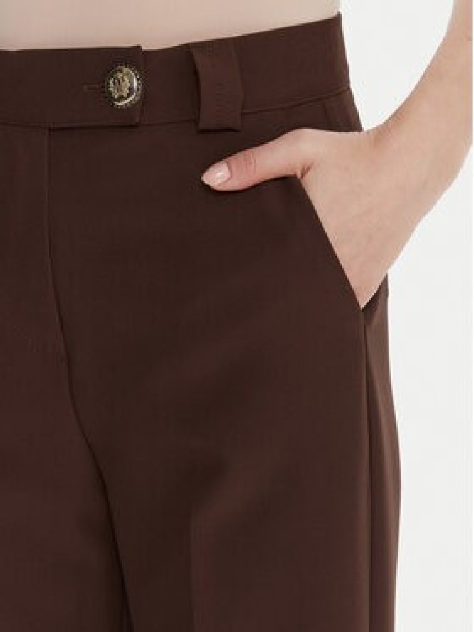 Maryley Spodnie materiałowe 25IB563/43CO Brązowy Regular Fit