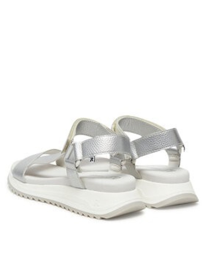 Rieker Sandały W2951-90 Srebrny