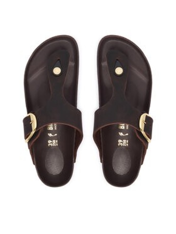 Birkenstock Japonki Gizeh Big Buckle 1033002 Brązowy ciemny