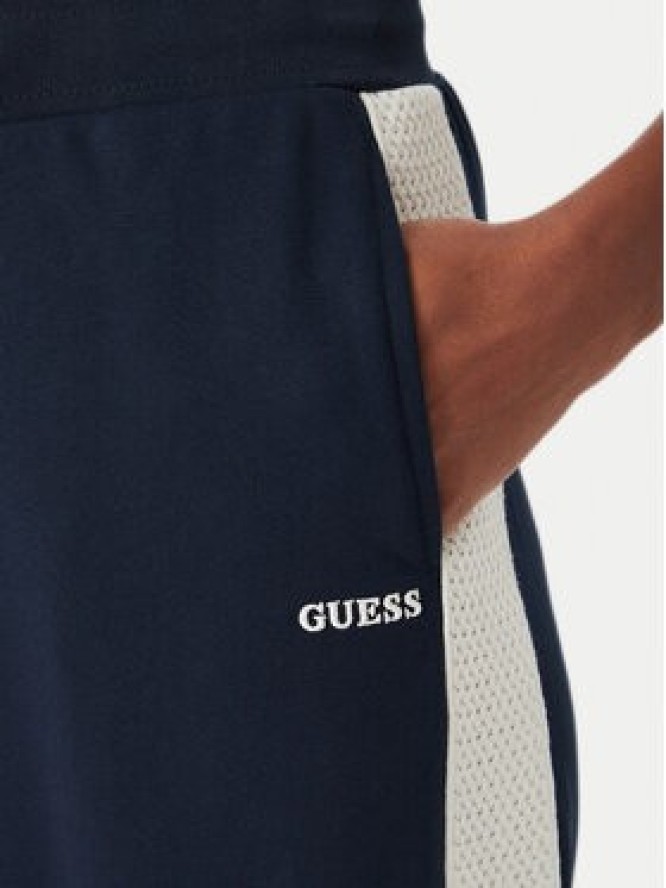 Guess Spodnie dresowe V6YB09 K4292 Granatowy Regular Fit
