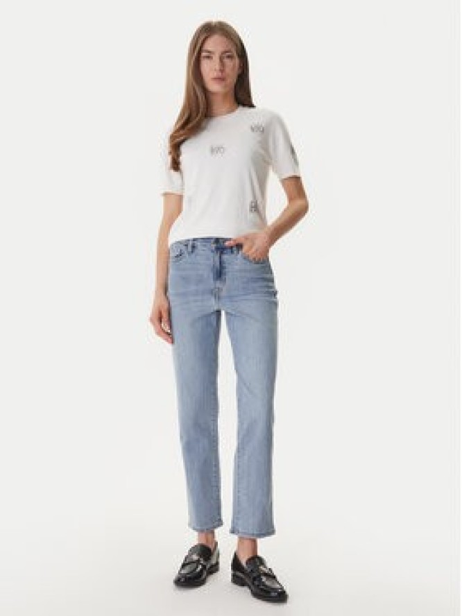 DKNY Sweter DJ6R0242 Écru Regular Fit