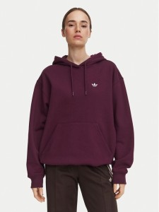 adidas Bluza Essentials Oversized Fleece Hoodie KT2274 Bordowy Regular Fit