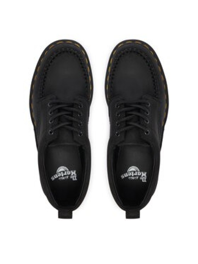 Dr. Martens Półbuty Lowell 4 Eye Crazy Horse Leather Moc DM43679001 Czarny
