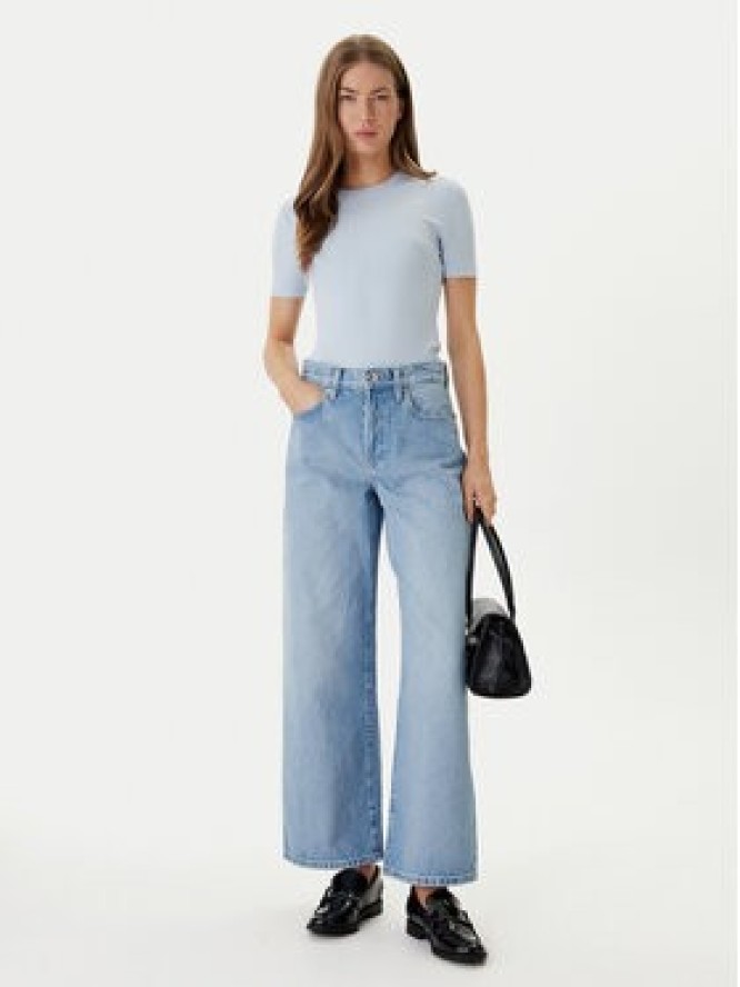 Calvin Klein T-Shirt LV044D246G Błękitny Slim Fit