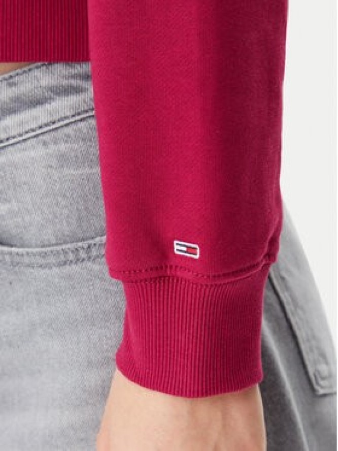 Tommy Jeans Bluza Script DW0DW20306 Różowy Relaxed Fit