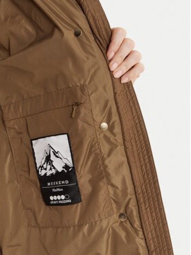 Weekend Max Mara Kurtka puchowa Newbembo 2525496072 Brązowy Relaxed Fit