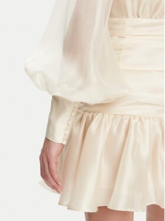 Bardot Sukienka koktajlowa 59720DB Écru Regular Fit