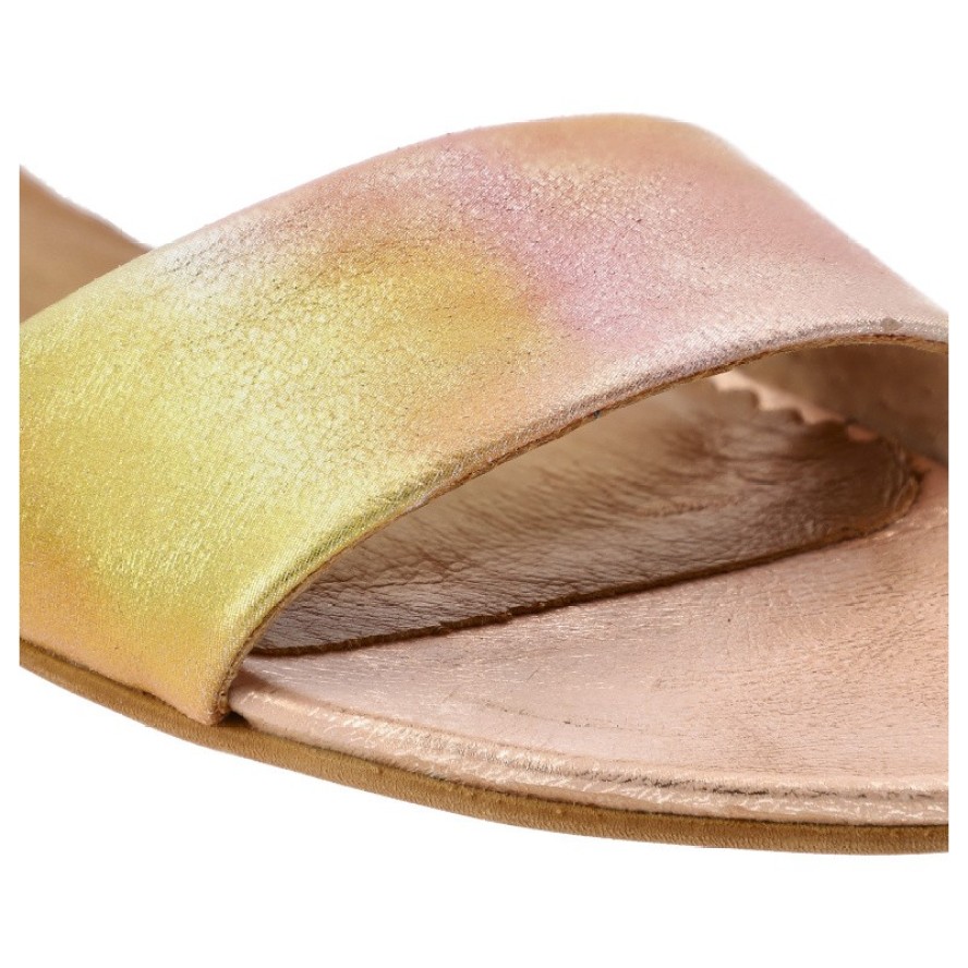 Różowe Sandały Maciejka Eleganckie Wsuwane Obuwie Damskie