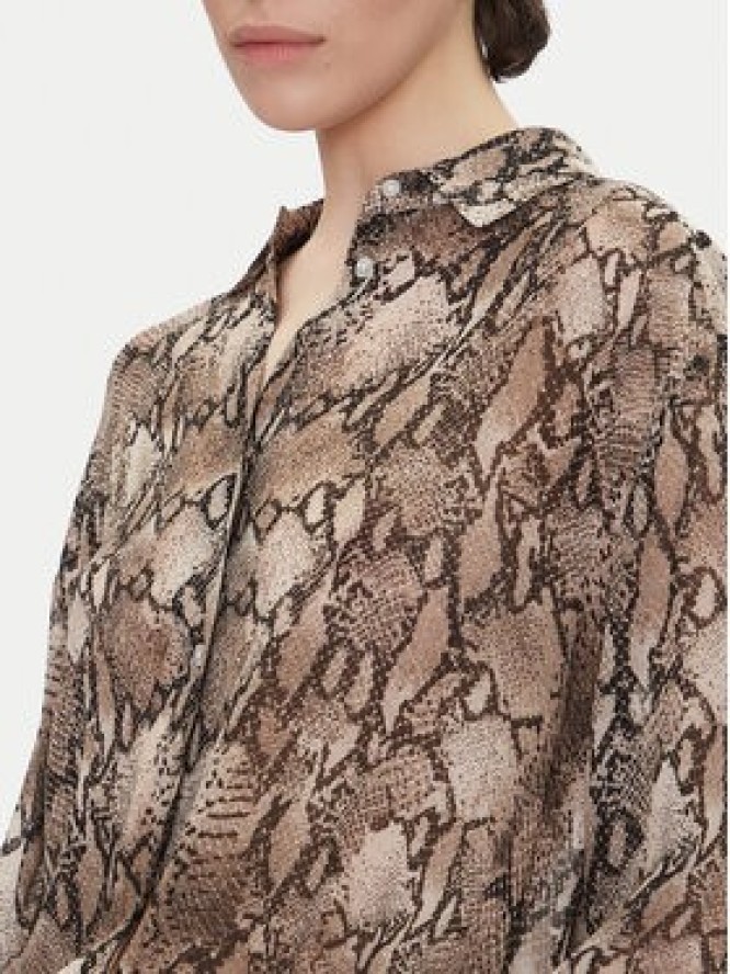 HUGO Koszula The Boyfriend 50539779 Brązowy Oversize