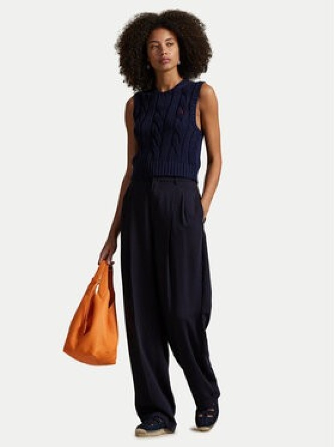 Polo Ralph Lauren Sweter 211959295002 Granatowy Slim Fit