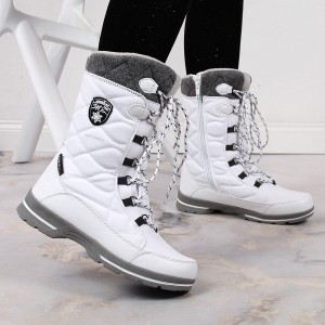 Śniegowce damskie wodoodporne zimowe białe American Club SN08