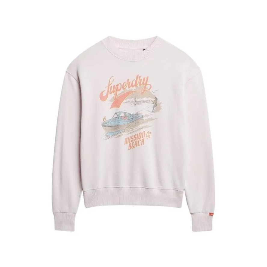 Luźny sweatshirt z motywem dla kobiet Superdry Souvenir