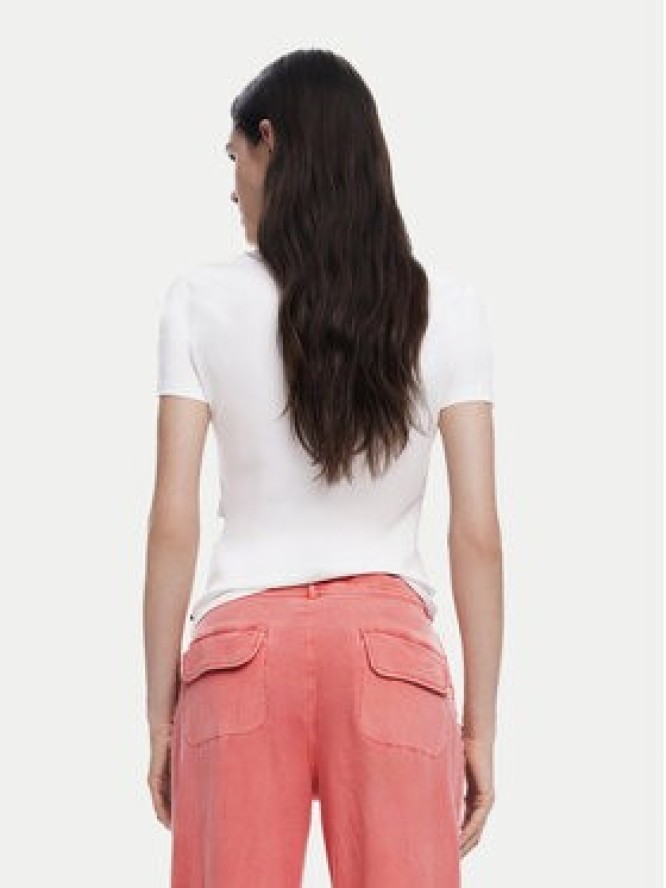 Desigual T-Shirt Collection 25SWTKAC Biały Regular Fit