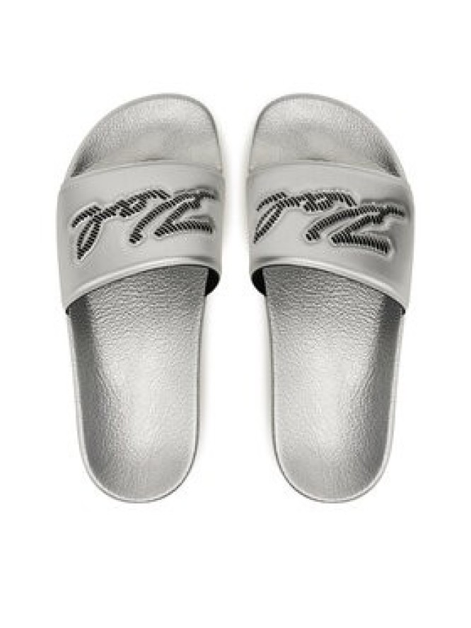 KARL LAGERFELD Klapki Kondo Maxi KL80872 Srebrny
