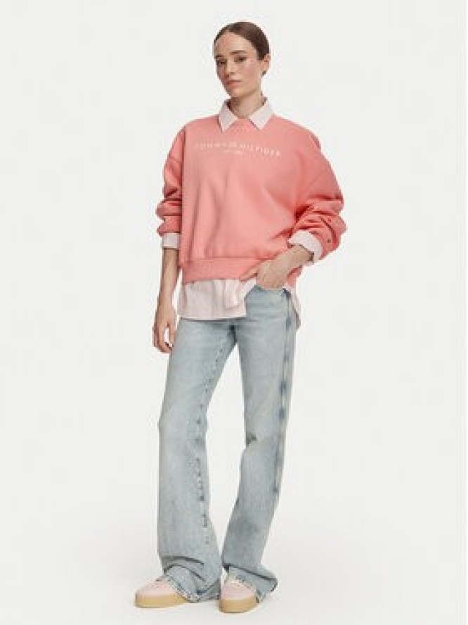 Tommy Hilfiger Bluza WW0WW47831 Różowy Regular Fit