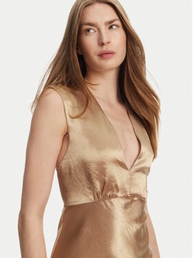 Max Mara Leisure Sukienka koktajlowa Glizia 2516221048 Brązowy Regular Fit