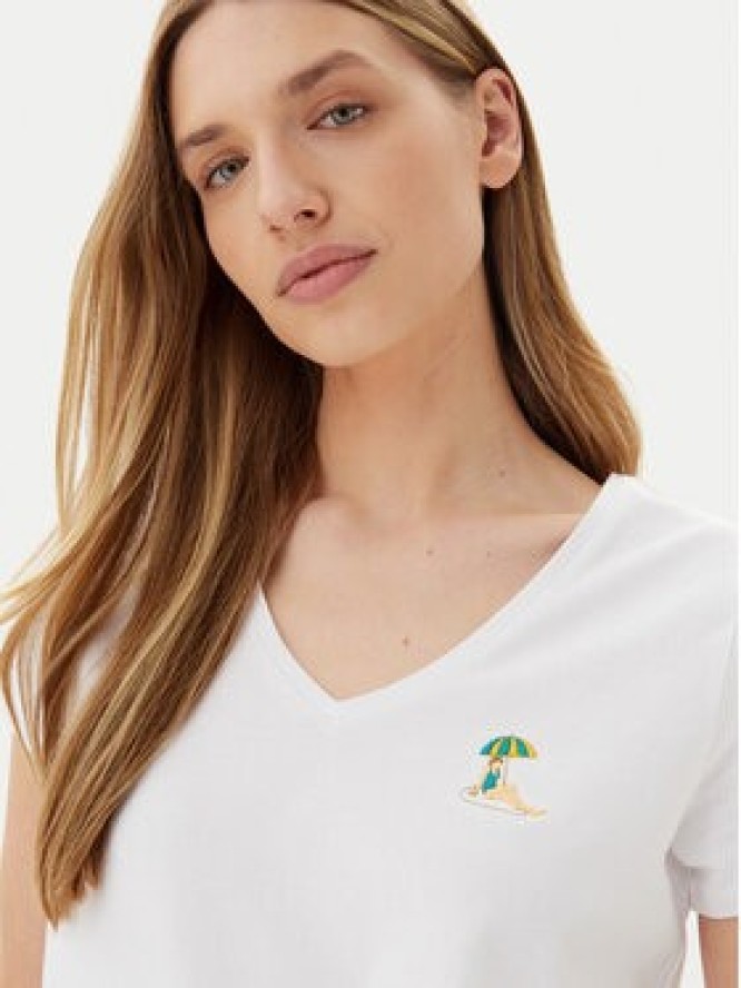 Pieces T-Shirt Tilly 17157705 Biały Regular Fit