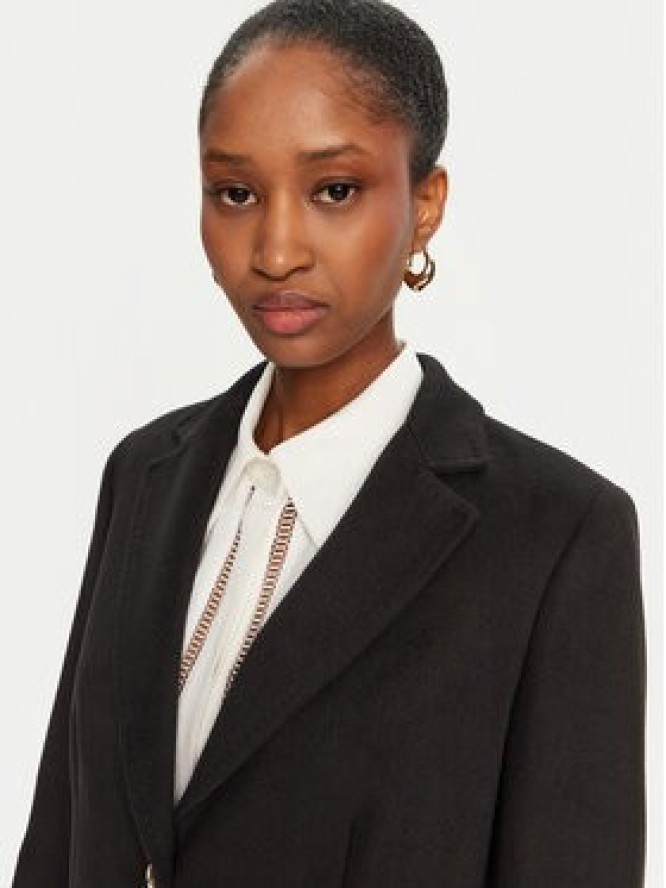 Maryley Płaszcz przejściowy 24IB808/14NE Czarny Regular Fit