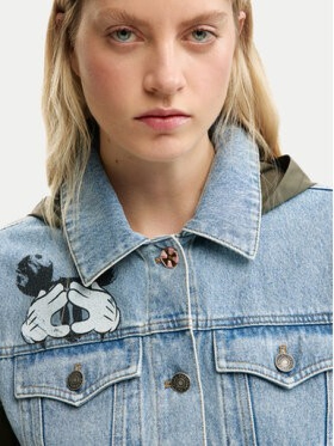 Desigual Kurtka jeansowa Kiss Mic 26SWED07 Niebieski Regular Fit