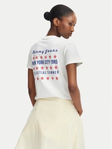 Tommy Jeans T-Shirt DW0DW23481 Biały Regular Fit