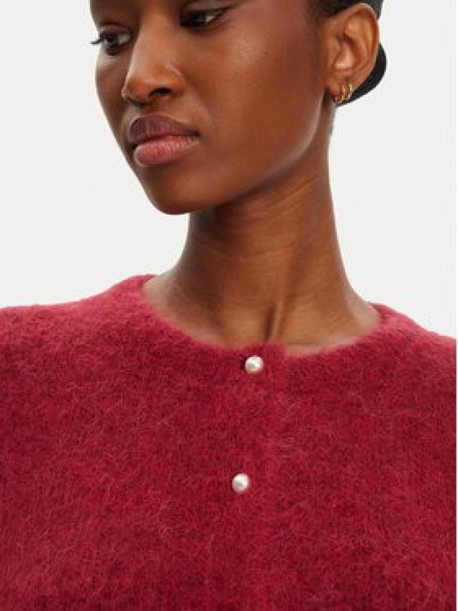 Munthe Kardigan Povilla 252160025272 Bordowy Regular Fit