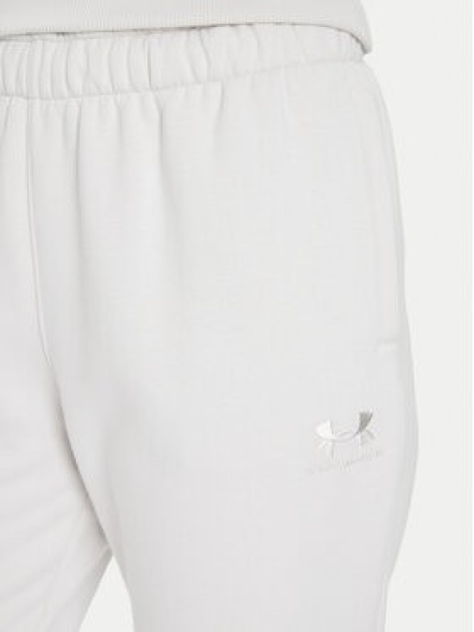 Under Armour Spodnie dresowe Ua Icon 6003676 Écru Loose Fit