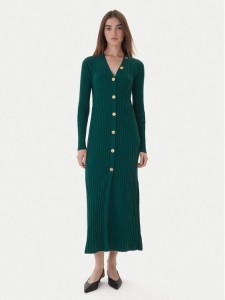 TWINSET Sukienka dzianinowa 252TT3400 Zielony Slim Fit